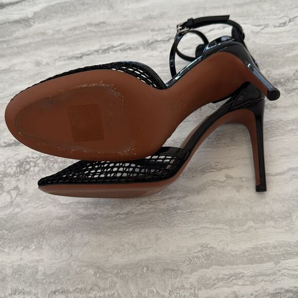 ALAIA Fishnet Patent Heels - Picture 12 of 14